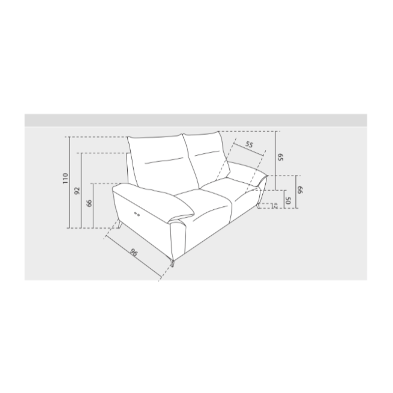 VISOFA- Sofa RelaxFORTE 2