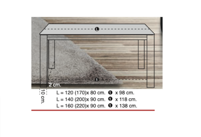 SERES- Mesa comedor ENZO 140 2